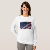 T-shirt Drapeau américain. (Devant entier)