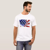 T-shirt Drapeau américain (Devant entier)
