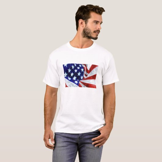 T-shirt Drapeau américain (Devant entier)