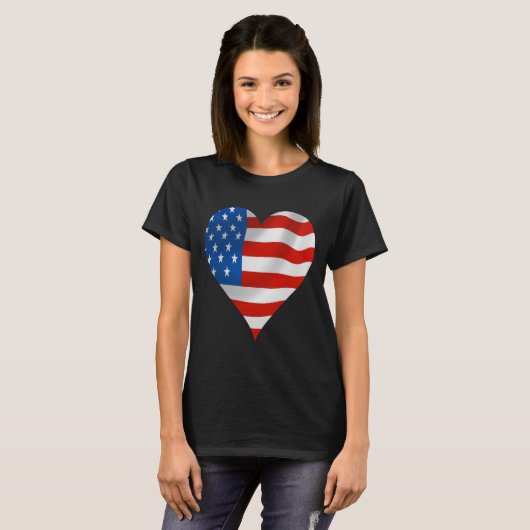 T-shirt Drapeau américain (Devant entier)