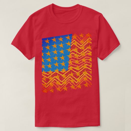T-shirt Drapeau américain (Design devant)