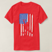 T-shirt Drapeau américain (Design devant)