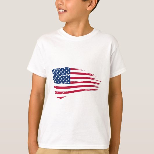 T-shirt Drapeau américain (Devant)