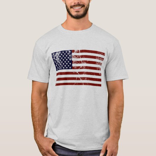 T-Shirt Drapeau Américain (Devant)