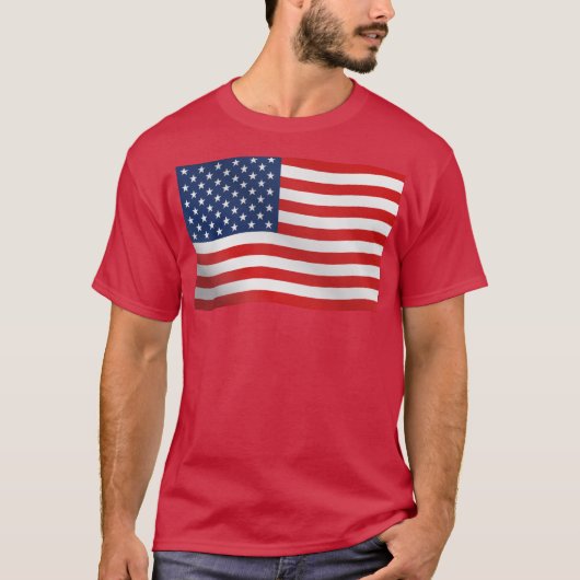 T-shirt Drapeau américain (Devant)