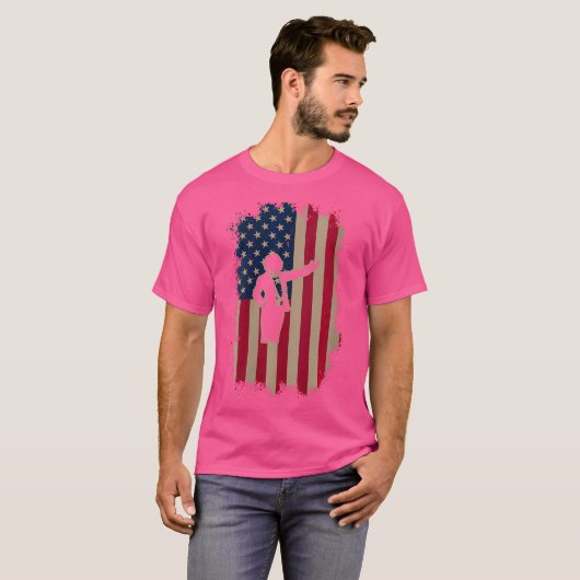 T-shirt Drapeau américain (Devant entier)