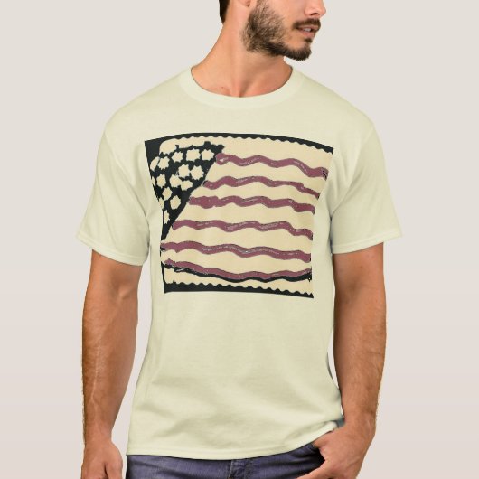 T-shirt Drapeau américain (Devant)