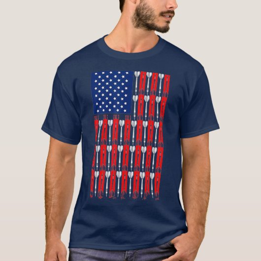 T-shirt Drapeau américain (Devant)