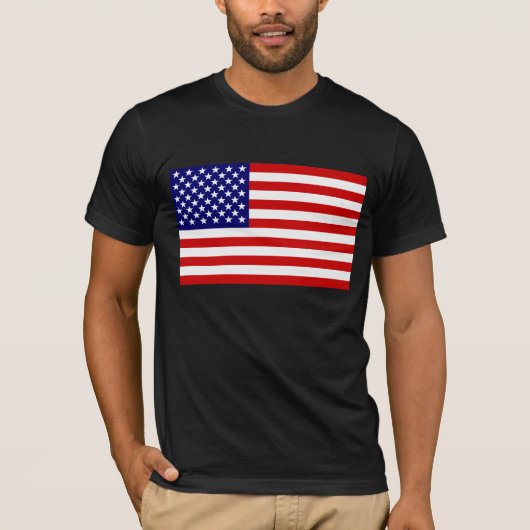 T-shirt Drapeau américain (Devant)