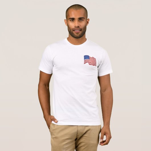 T-shirt Drapeau américain (Devant entier)