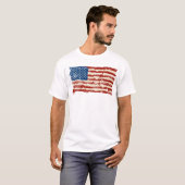 T-shirt Drapeau américain (Devant entier)
