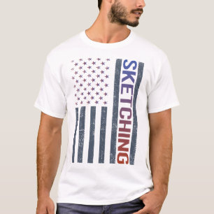 T-shirt Drapeau américain