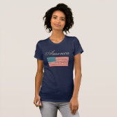 T-Shirt Drapeau Américain (Devant entier)
