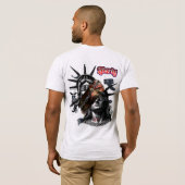 T-Shirt drapeau américain (Dos entier)