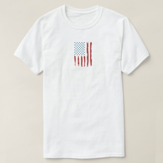 T-shirt drapeau américain (Design devant)
