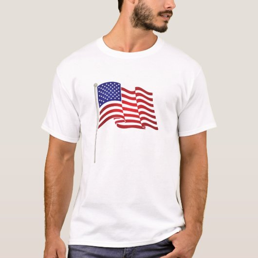 T-shirt Drapeau américain (Devant)