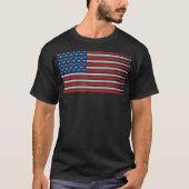 T-shirt Drapeau américain (Devant)