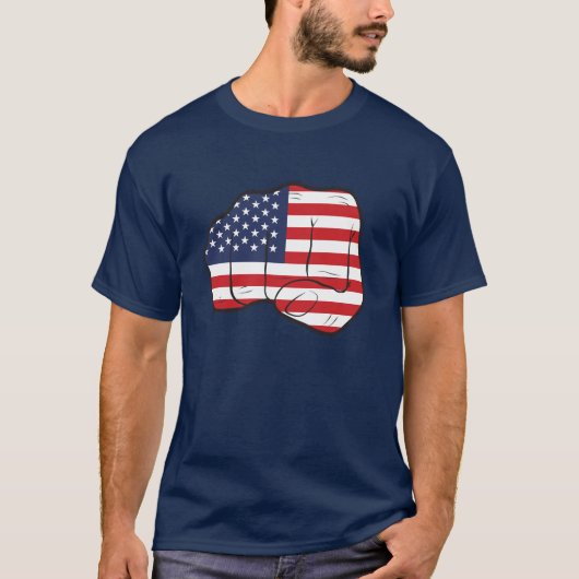T-shirt Drapeau américain (Devant)