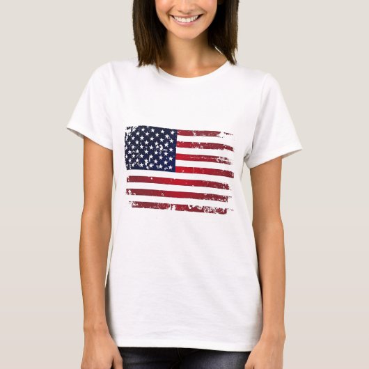 T-shirt Drapeau américain (Devant)