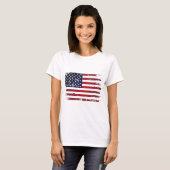 T-shirt Drapeau américain (Devant entier)