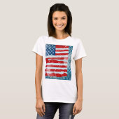 T-shirt Drapeau Américain (Devant entier)