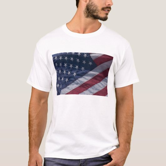 T-shirt Drapeau américain. (Devant)