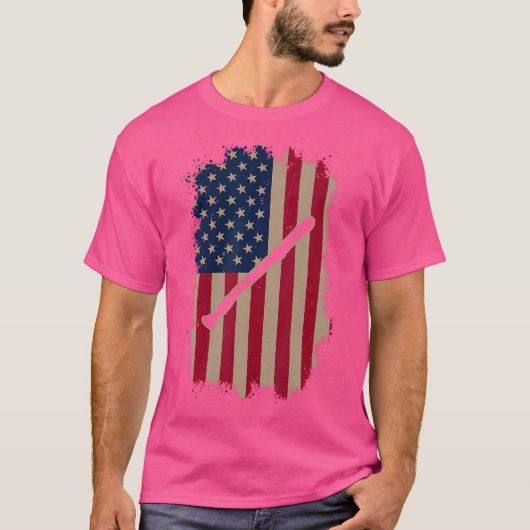 T-shirt Drapeau américain (Devant)