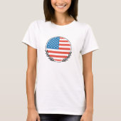 T-shirt drapeau américain (Devant)