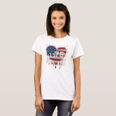 T-shirt Drapeau américain 1776 (Devant entier)