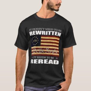 T-shirt Drapeau américain 1776 Nous le peuple Charte des d