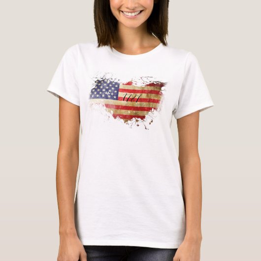 T-shirt Drapeau américain 1787 (Devant)