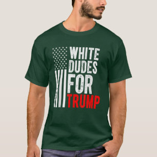 T-shirt Drapeau américain 2024 des mecs blancs pour Trump