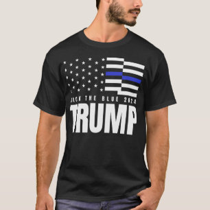 T-shirt Drapeau américain 2024 Retour La Ligne Bleue Bleue