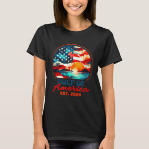 T-shirt Drapeau Américain 2025 Golfe Du Mexique