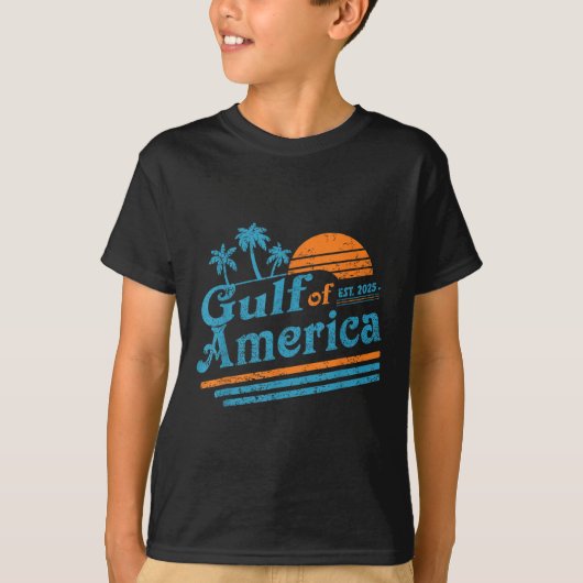 T-shirt Drapeau Américain 2025 Golfe M (Devant)
