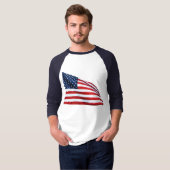 T-shirt Drapeau américain 2412 (Devant entier)