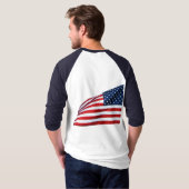 T-shirt Drapeau américain 2412 (Dos entier)