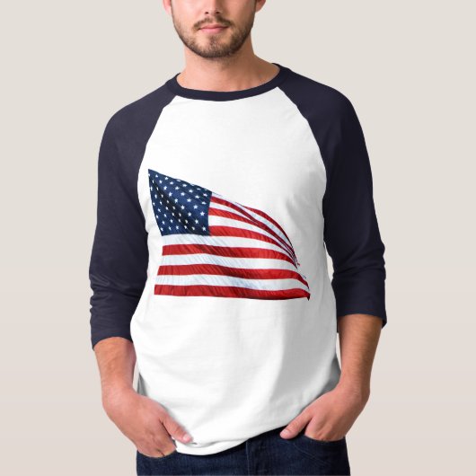 T-shirt Drapeau américain 2412 (Devant)