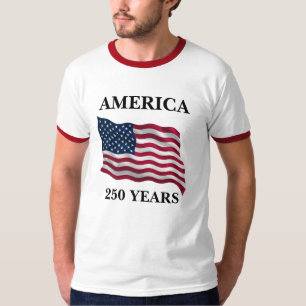 T-shirt Drapeau américain 250 ans homme maillot
