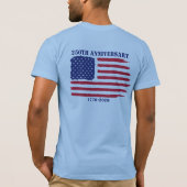 T-shirt Drapeau américain 250e anniversaire Avions à réact (Dos)