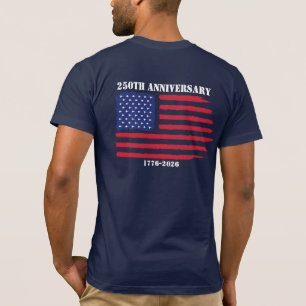 T-shirt Drapeau américain 250e anniversaire Avions à réact