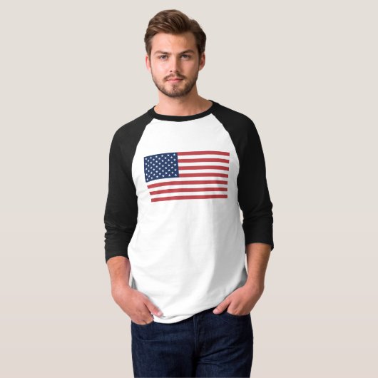 T-shirt Drapeau américain 26976 (Devant entier)