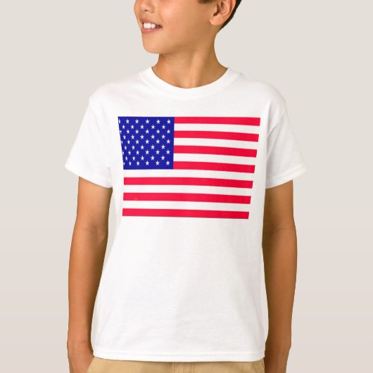 T-shirt Drapeau américain 4 juillet (Devant)
