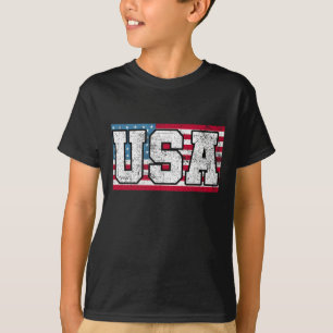 T-shirt Drapeau américain 4 juillet