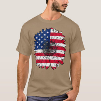 T-shirt Drapeau américain 4 juillet Drapeau américain Tie 