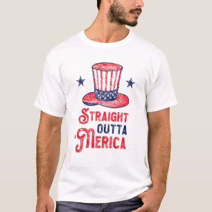 T-shirt Drapeau américain 4 juillet Pa