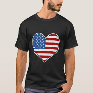 T-shirt Drapeau américain 4 juillet Patriotique