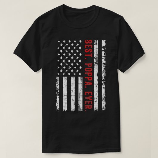 T-shirt Drapeau américain 4 juillet plat (Design devant)