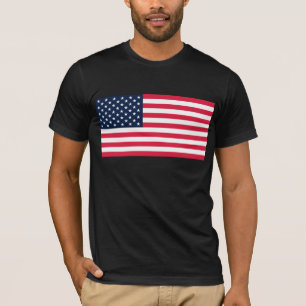 T-shirt Drapeau américain 50 étoiles : vieilles étoiles de