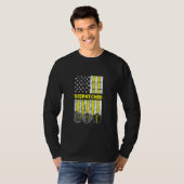 T-shirt Drapeau Américain 911 Exploitant Dispatch Er Polic (Devant entier)